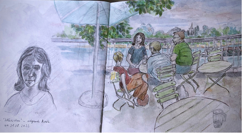 abendliche Runde-Biergarten -Schänzchen_Ingrid