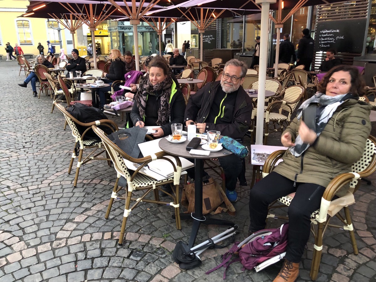 Gemeinsames Frieren für die Wohlfahrt der Urban Sketchers Bonn