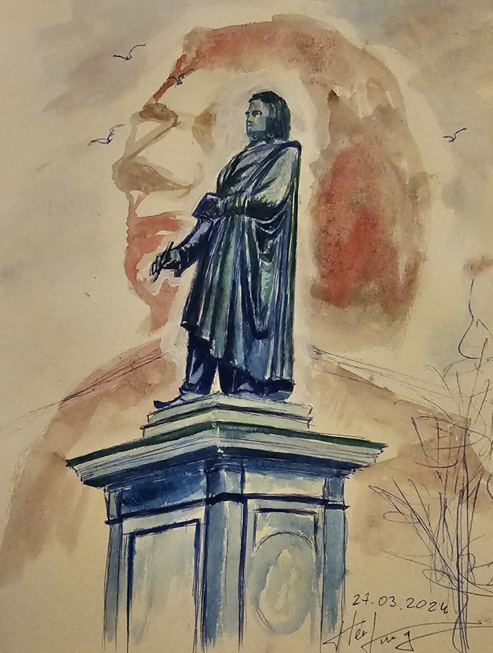 Tanja - die Beethovenstatue