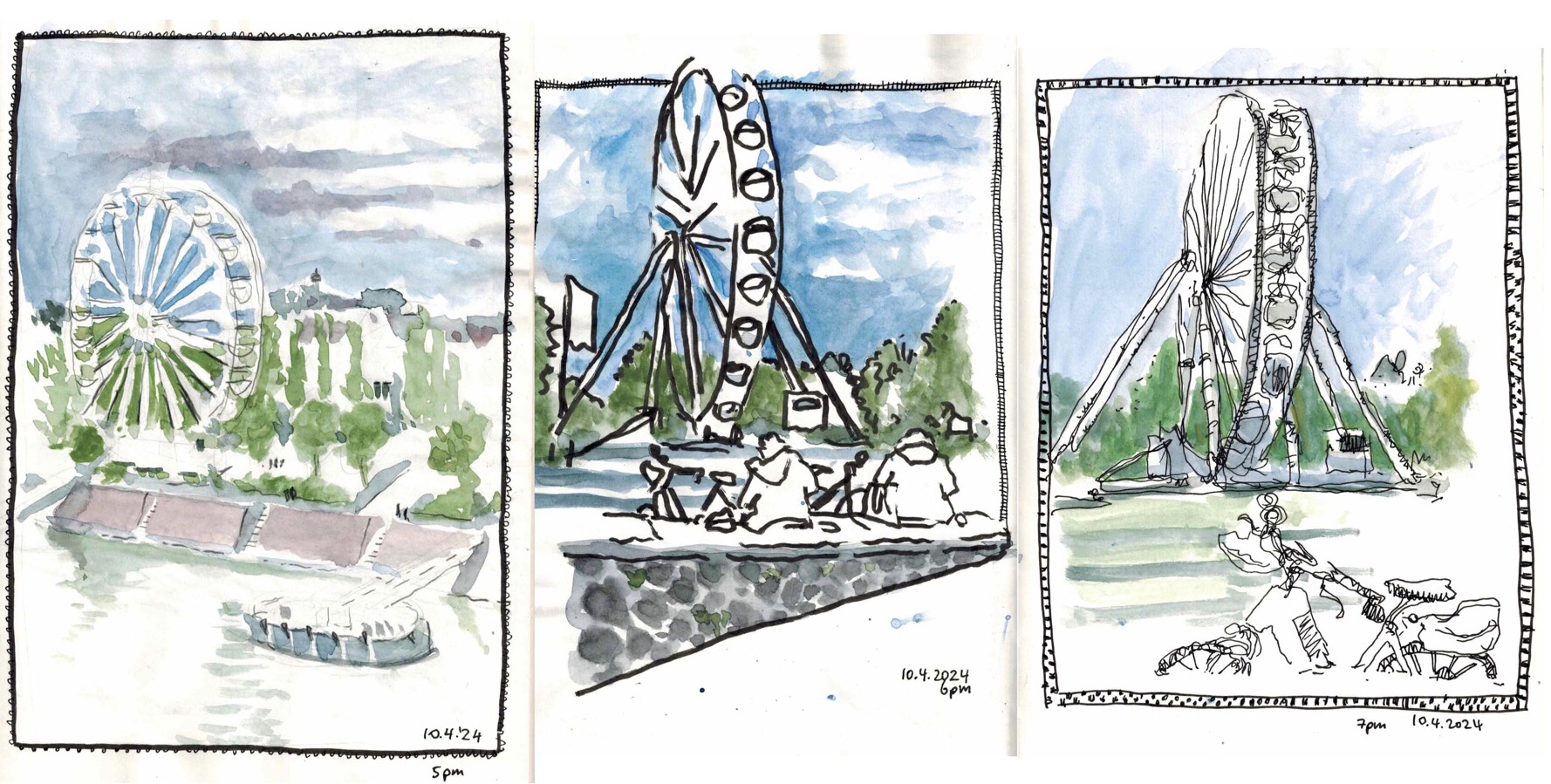 Stuart - 3 mal Riesenrad in Beuel