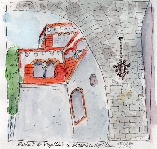 Wolfgang - später ganz alleine beim Vernissage