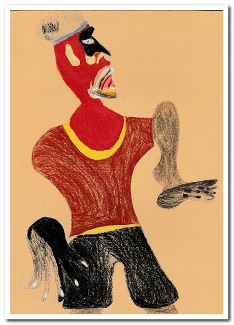 Zeichn. n. e. Bild i. d. Ausst. - Menschheitsd. - i. KM. BN_Miriam