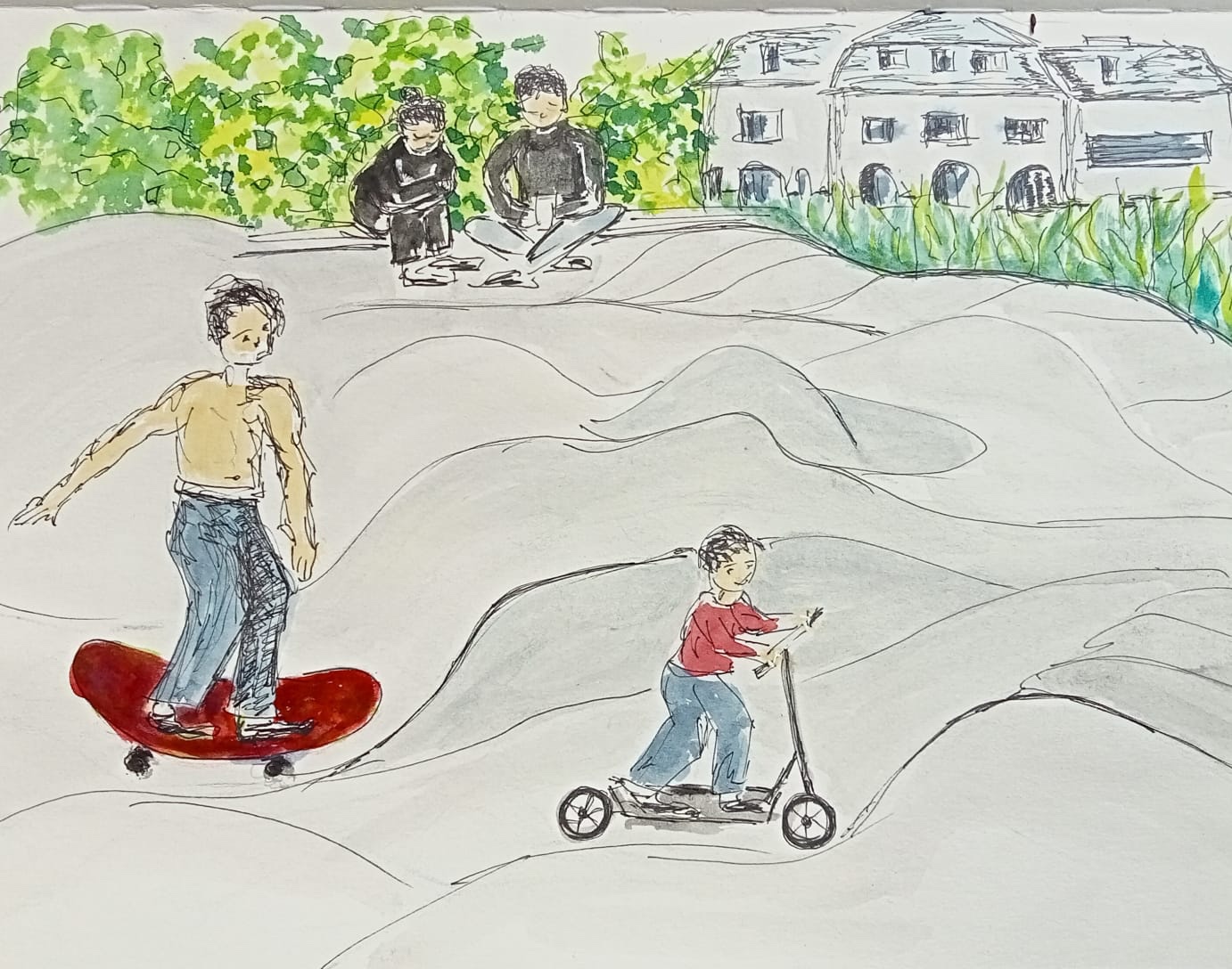 Angelika - Auf der Skaterbahn am Haus der Jugend