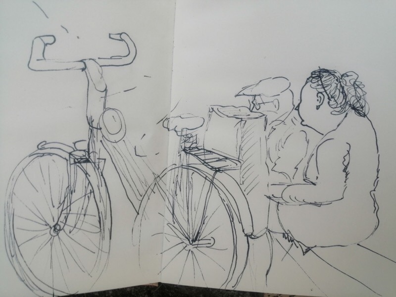 Cornelia H - Tanja und Otto beim Zeichnen