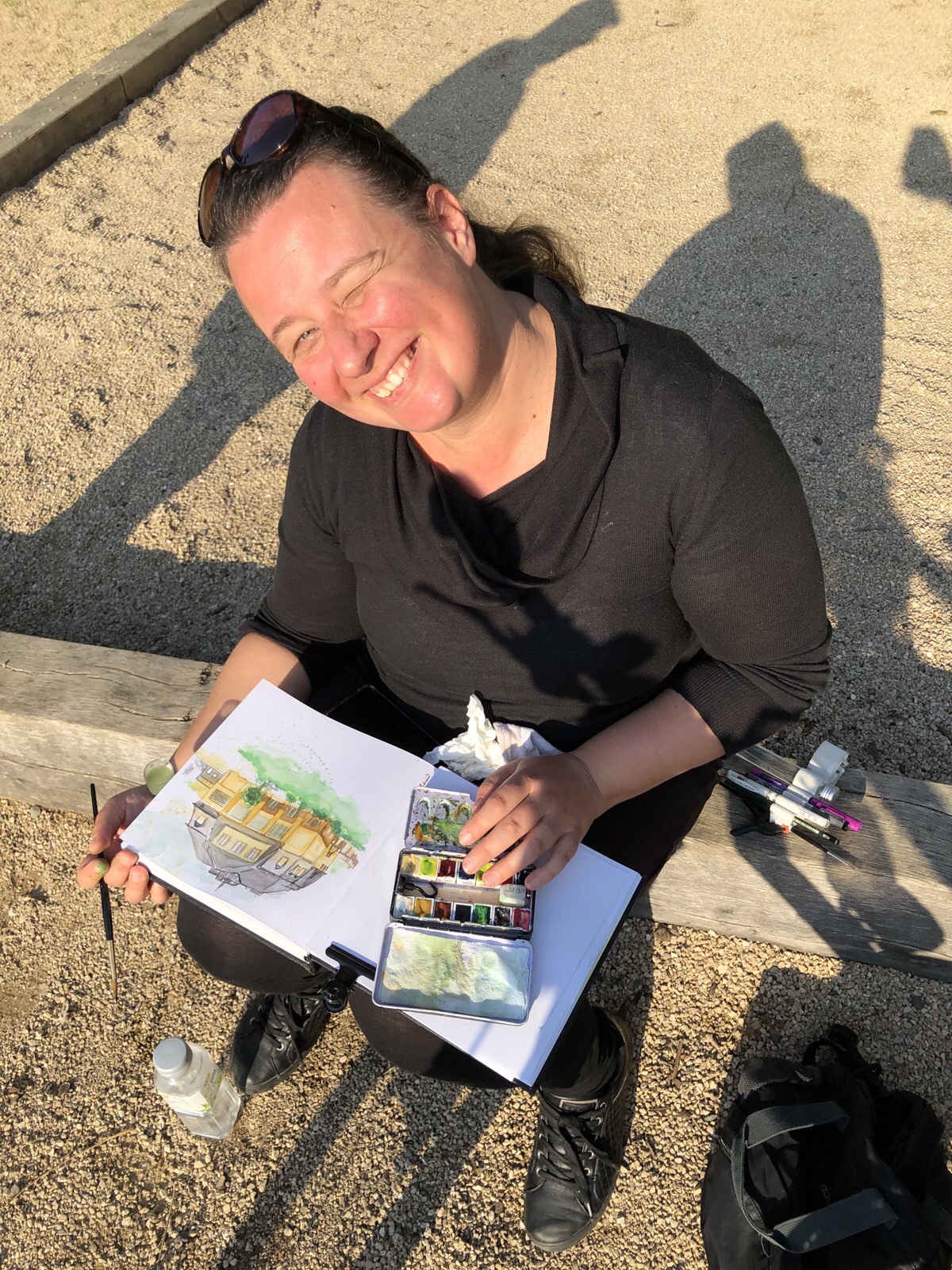 Tanja - mit Genehmigung, das Haus der Jugend auf dem Schoß