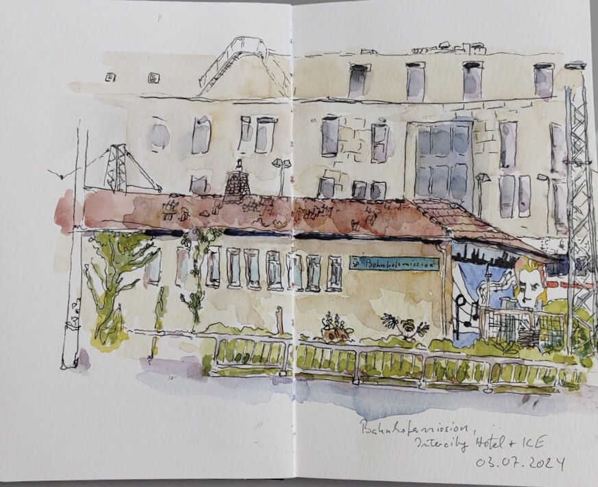 Kerstin - die Bahnhofsmission, nicht weit von der Maximilian Straße