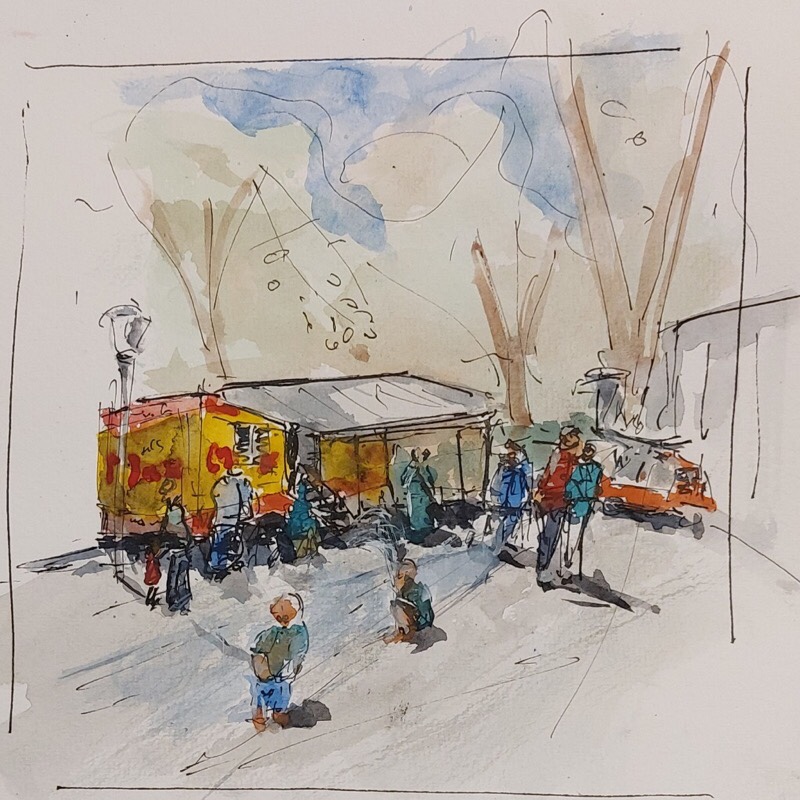 Heinz - das Spielmobil auf dem Frankenbad-Vorplatz