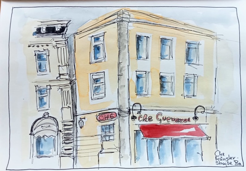 Angelika - das Che, in der Münsterstrasse, vom Cassiusgraben aus gesehen