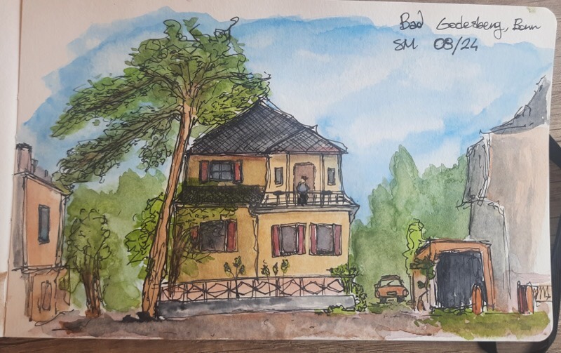 Sem - Haus mit Pfeife rauchendem Bewohner, Am Arndtplatz