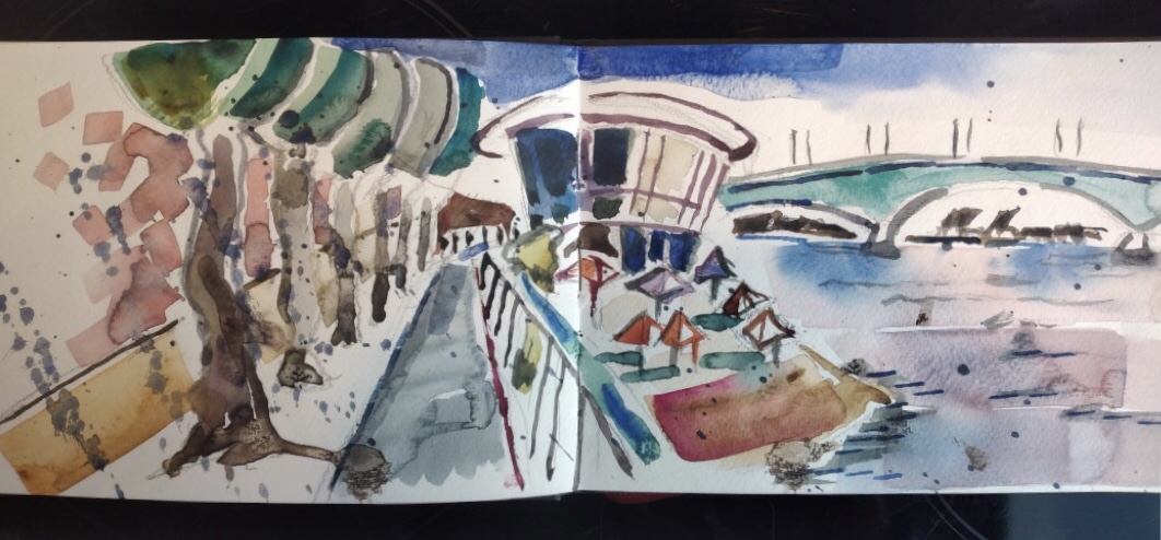 Benedikt - Rheinpavillon und Strand