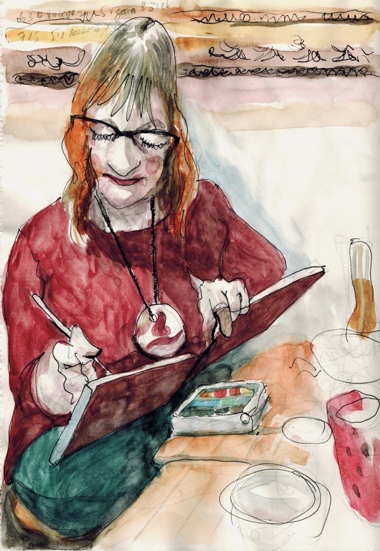 Stuart - Gitta am Zeichnen